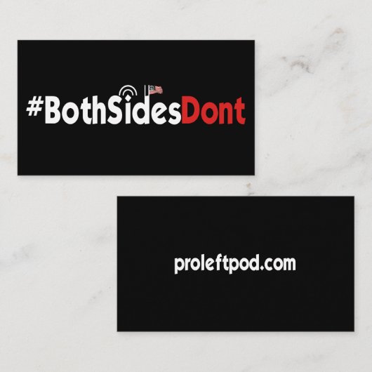 Cartes de visite - #BothSidesDont (Devant / Derrière)