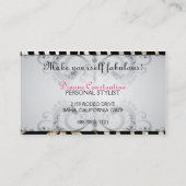Cartes de visite Boutique-Chics de Flourish de (Dos)