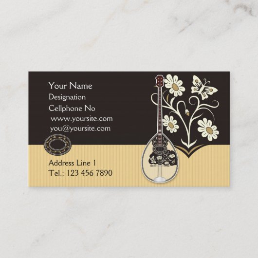 Cartes de visite Bouzouki (Devant)