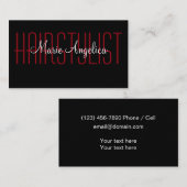 Cartes de visite branchés à deux côtés (Devant / Derrière)