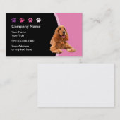 Cartes de visite branchés de soins aux animaux de  (Devant / Derrière)