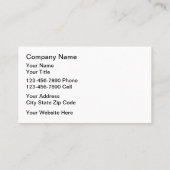 Cartes de visite branchés de soins pour animaux (Dos)