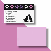 Cartes de visite branchés pour animaux de compagni