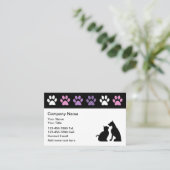 Cartes de visite branchés pour animaux de compagni (Debout devant)