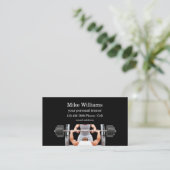 Cartes de visite brillantes pour entraîneur person (Debout devant)