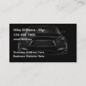 Cartes de visite brillants Cool automobile (Dos)