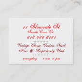 Cartes de visite brillants de cycle de l'or du (Dos)