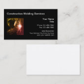 Cartes de visite brillants de la construction de s (Devant / Derrière)