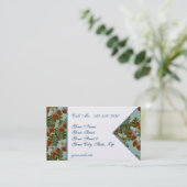 Cartes de visite brodés de maïs et de chêne (Debout devant)