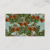 Cartes de visite brodés de maïs et de chêne (Dos)