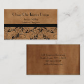 Cartes de visite bronzés de suède (Devant / Derrière)