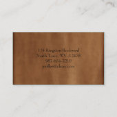 Cartes de visite bronzés de suède (Dos)