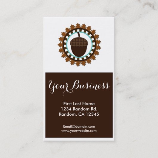 Cartes de visite Brown de coutume de joint de (Devant)