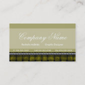 Cartes de visite Brown élégants d'armure (Dos)