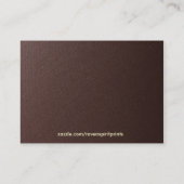 Cartes de visite Brown en fibre (Dos)