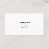 Cartes de visite Bulldog personnalisés (Dos)