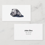 Cartes de visite Bulldog personnalisés (Devant / Derrière)