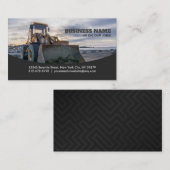 Cartes de visite Bulldozer personnalisables (Devant / Derrière)