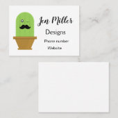 Cartes de visite Cactus Winking (Devant / Derrière)