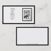 Cartes de visite - cadre de tableau noir (tapis (Devant / Derrière)