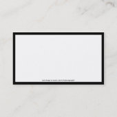 Cartes de visite - cadre de tableau noir (tapis (Dos)