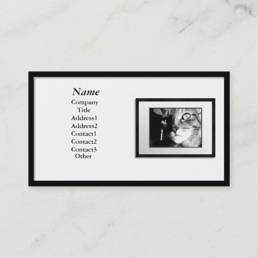 Cartes de visite - cadre de tableau noir (tapis (Devant)