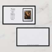 Cartes de visite - cadre de tableau noir (tapis (Devant / Derrière)