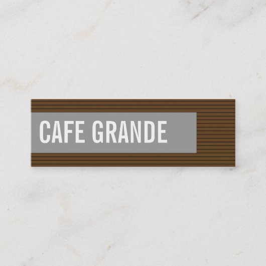 cartes de visite > café grand [chocolat : gris] (Devant)