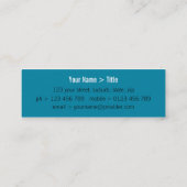 cartes de visite > café grande [chocolat : turquoi (Dos)