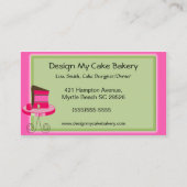 Cartes de visite Cake Baker (Devant)