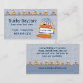 Cartes de visite : : Canard jouant dans l'eau 2 (Devant / Derrière)