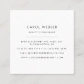 Cartes de visite Carré aquarelle (Dos)