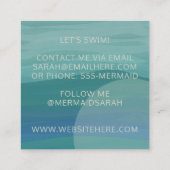 Cartes de visite Carré de sirène professionnelle (Dos)
