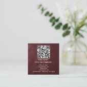 Cartes de visite carrées modernes, Code QR (Debout devant)