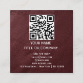 Cartes de visite carrées modernes, Code QR (Devant)