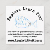 Cartes de visite carrés (Devant)