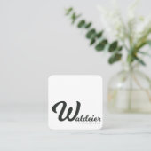 Cartes de visite carrés (Debout devant)