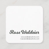 Cartes de visite carrés (Dos)