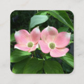 Cartes de visite Carrés Kraft avec angles arrondis (Dos)