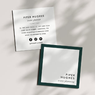 Cartes de visite Carrés minimalistes modernes Hu