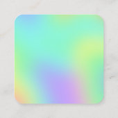 Cartes de visite Carrés Rainbow Gradient (Dos)