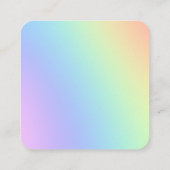 Cartes de visite Carrés Rainbow Gradient (Dos)