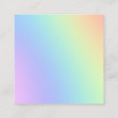 Cartes de visite Carrés Rainbow Gradient (Dos)