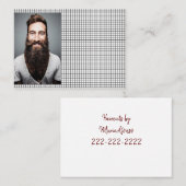 Cartes de visite, Cartes de visite Barbershop (Devant / Derrière)