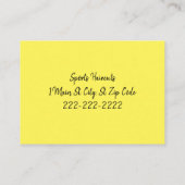 Cartes de visite, Cartes de visite Barbershop (Dos)