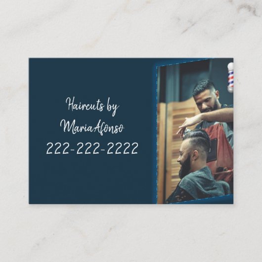 Cartes de visite, Cartes de visite Barbershop (Devant)