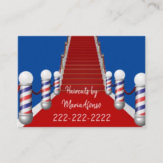 Cartes de visite, Cartes de visite Barbershop (Devant)