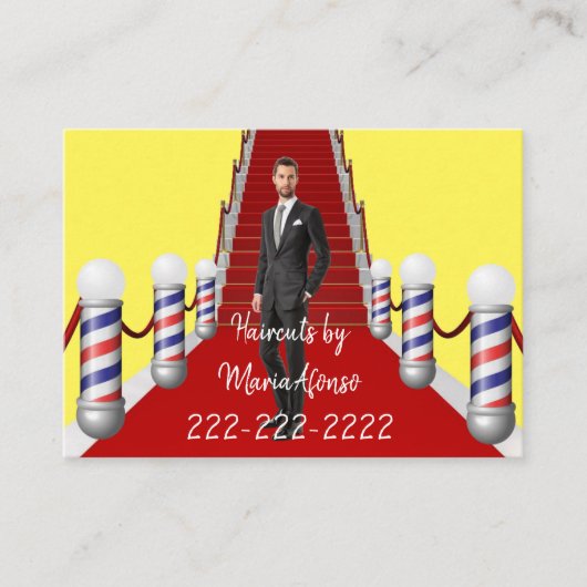 Cartes de visite, Cartes de visite Barbershop (Devant)