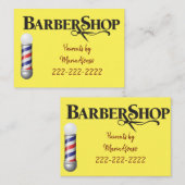 Cartes de visite, Cartes de visite Barbershop (Devant / Derrière)