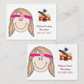 Cartes de visite, Cartes de visite de coupe de che (Devant / Derrière)